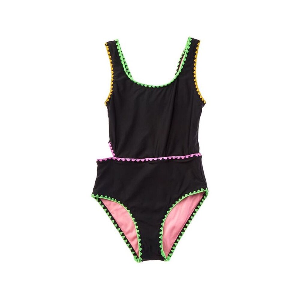 Beach Lingo Girls  Rem Cup Cutout One-Piece, Black